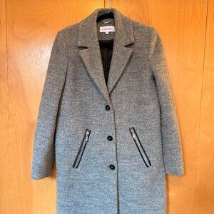 Calvin Klein Gray Wool Blend Coat